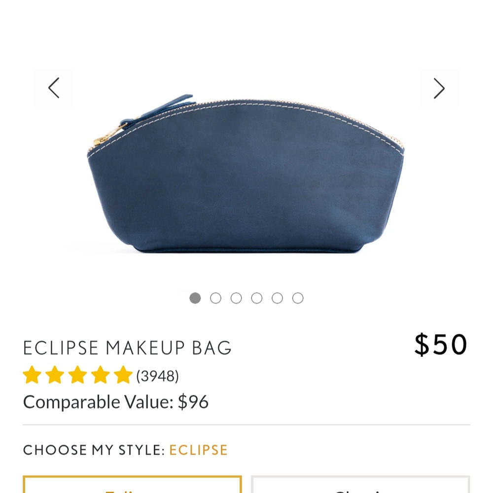 Eclipse Blue Makeup Bag